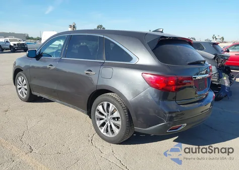 2014 Acura Mdx Technology Package from USA, damaged, VIN 5FRYD3H40EB005027